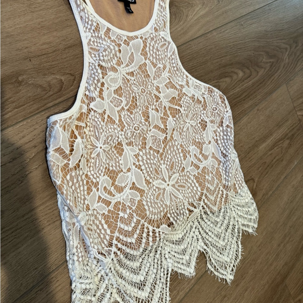Express White Lace Tank - Size XS - Picture 6 of 6